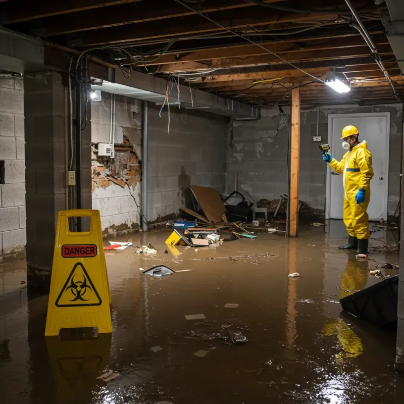 Flooded Basement Electrical Hazard in Bridport, VT Property